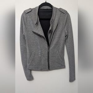 Karv Gray Zip-Front Hoodie Jacket